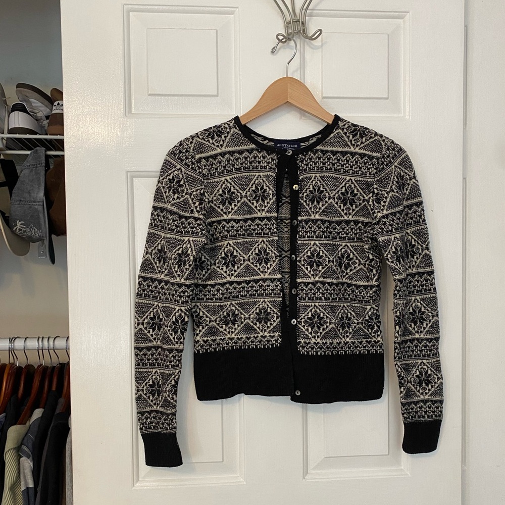 vintage ann taylor cardigan